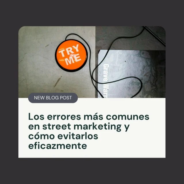 🚧❌ ¿Tu campaña de street marketing está cometiendo estos errores? ❌🚧

El street marketing puede ser una estrategia increíblemente efectiva… pero solo si se hace bien. Muchas marcas caen en errores comunes que reducen su impacto y desperdician recursos. 😬

En nuestro último artículo en el blog de Pandemonium, te contamos cuáles son estos errores y, lo más importante, cómo evitarlos para que tu campaña sea un éxito. 📈🔥

💡 Aprende a definir objetivos claros, conocer mejor a tu público y medir resultados de forma efectiva.
📲 Lee el artículo completo en el enlace de nuestra bio y lleva tu estrategia de street marketing al siguiente nivel.

#StreetMarketing #MarketingCreativo #ErroresDeMarketing #PandemoniumMarketing