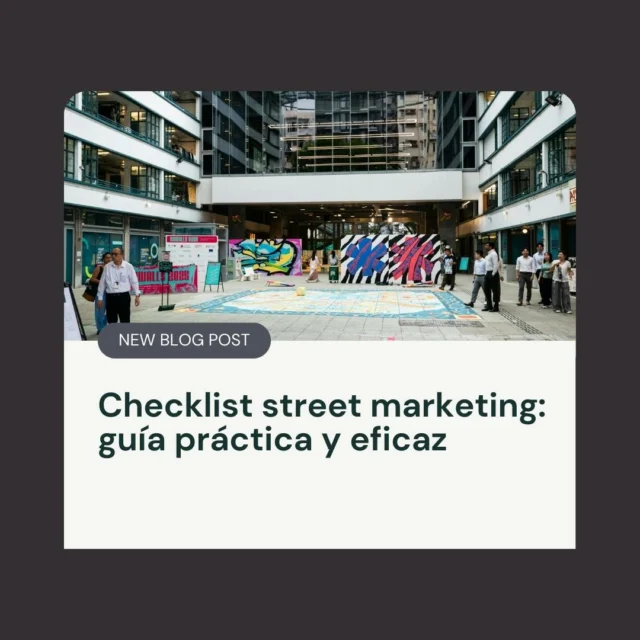 🚧 ¿Tienes una acción de street marketing en mente?🚧

 📋 ¡No des un paso sin revisar este checklist!

En nuestro nuevo artículo del blog te damos una guía paso a paso para que tu próxima campaña en la calle sea un éxito (¡y sin sorpresas desagradables!). Desde cómo definir objetivos SMART hasta cómo medir los resultados.

💡 Ideal para marcas que quieren destacar con creatividad y conectar de verdad con su audiencia.

🔗 Lee el articulo completo en el link de nuestra bio.

 #StreetMarketing #MarketingCreativo #AccionesDeMarca #EstrategiaDeMarketing #MarketingDirecto
